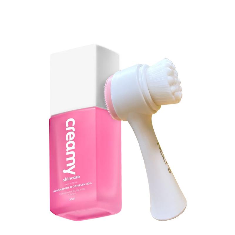 Kit Creamy Niacinamide B Complex 20% e Escova de Limpeza Facial 2